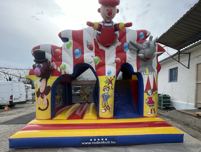 3D Cirkusz csúszdás légvár bérlés légvár és rendezvényjáték kínálatból